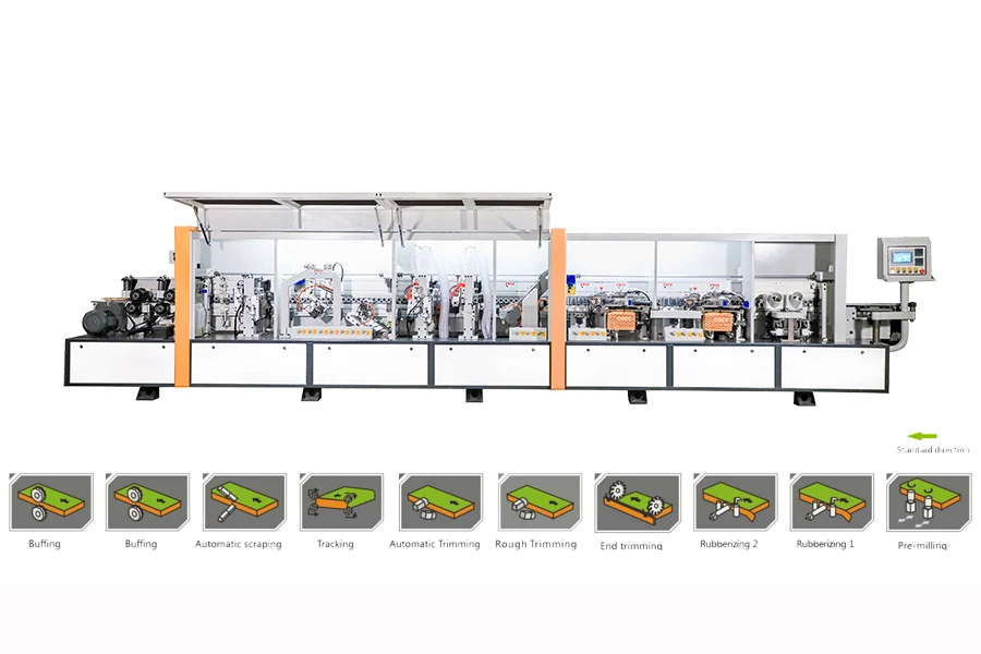 Fast Delivery Automatic Edge Banding Machine – Mdf Pvc Pre Milling Buffing - Image 2