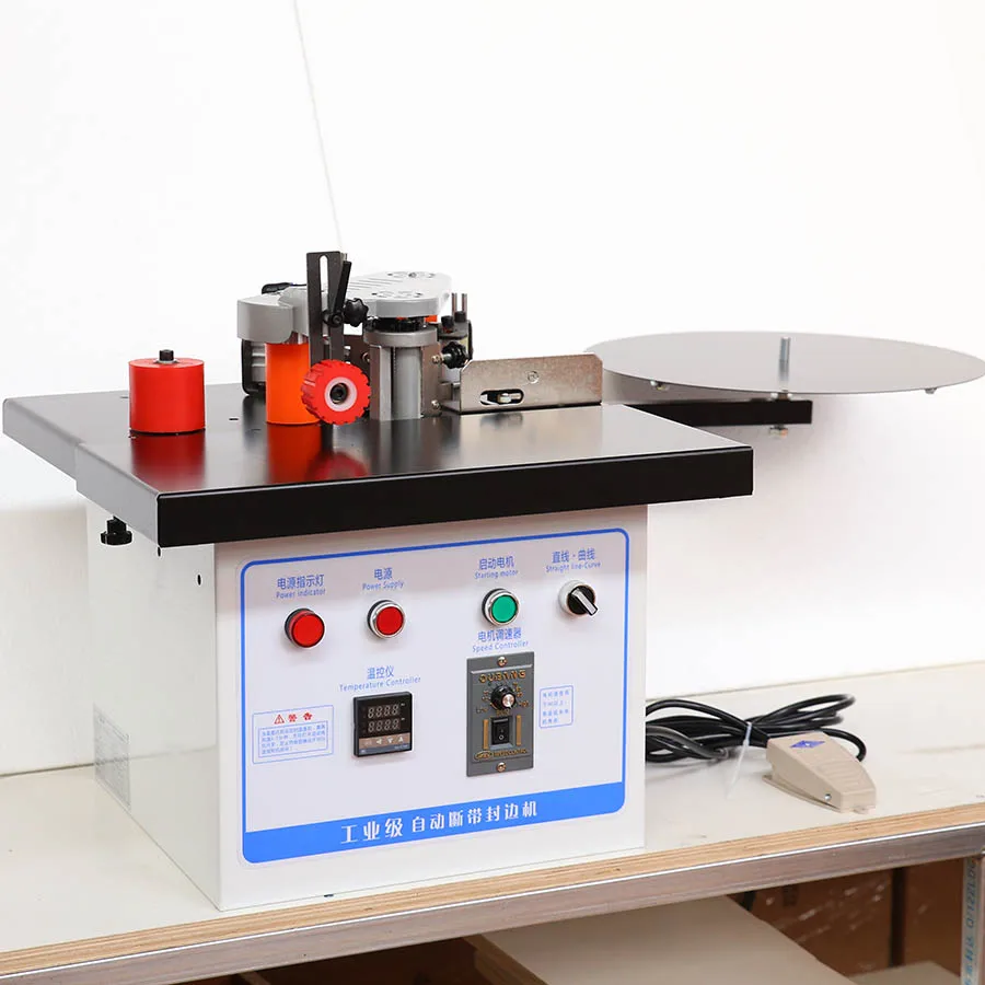In Stock Mini Edge Banding Machine for Curved Shaped Woodworking - Image 3