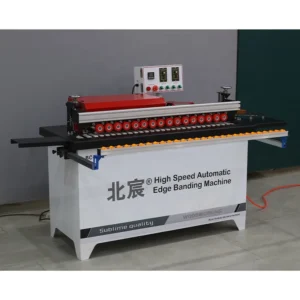 Beichen DW802 Wood Edge Banding Machine with Trimming Function PLC & Motor Core Components J Shape Design