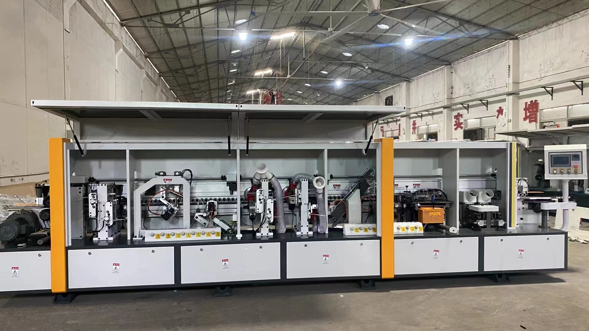 Full Automatic Linear PUR Double Trimming Edge Banding Machine with Pre-milling – Fast Delivery - Image 4