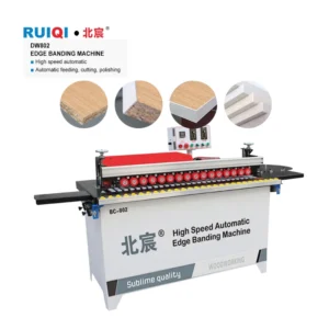 Factory-Made Manual Curved Edge Banding Machine with Core Motor Bearing PLC Components 45 Degree Edge Banding