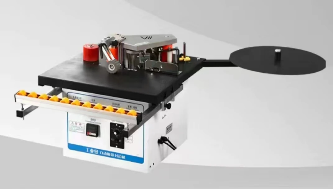 In Stock Mini Edge Banding Machine for Curved Shaped Woodworking - Image 4