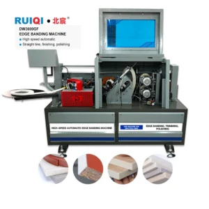 PVC MDF Best Fully Automatic Corner Rounding and Double Trimming Mdf Edge Banding Machine