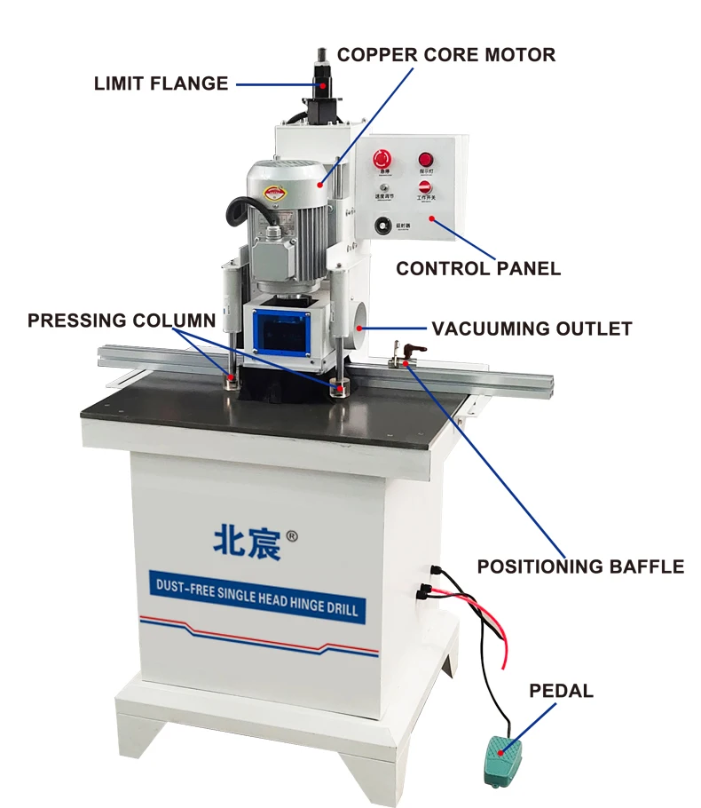 JL-1 Single Head Hinge Boring Machine for Cabinet – Ready to Ship - Image 2
