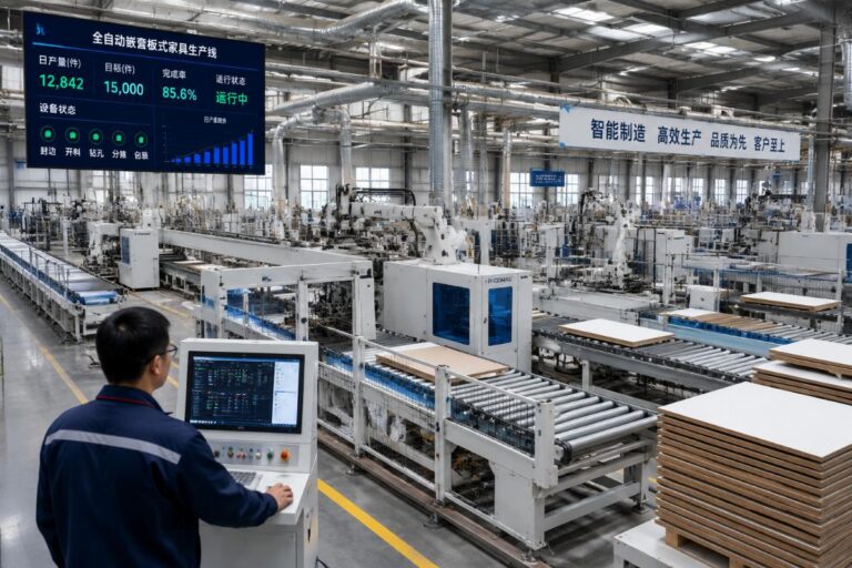 How Many Cabinets Can A China Panel Furniture Line Produce Per Day?