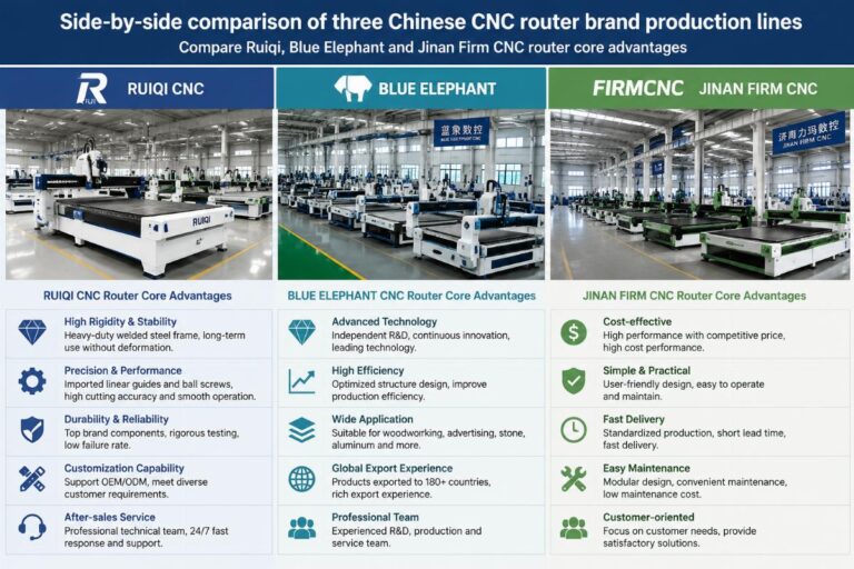 How to Compare Chinese CNC Router Brands: Core Differences to Avoid 30% 3-Yr Losses