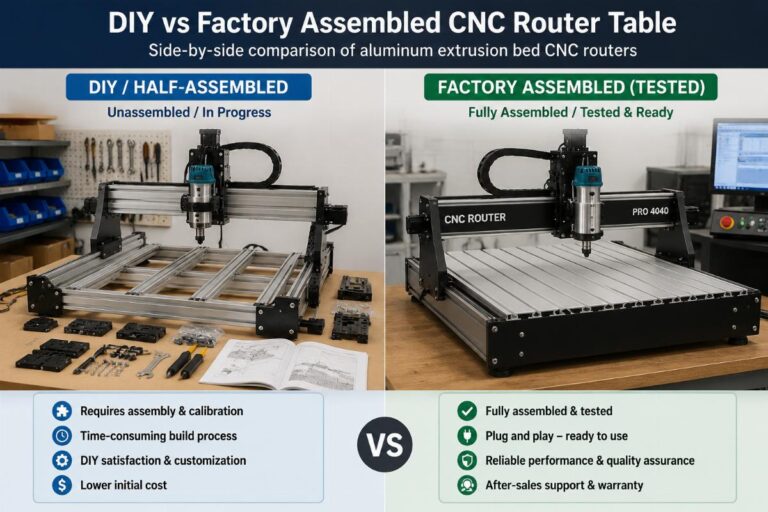 Is a DIY Aluminum Bed CNC Router Worth It For Small Wood Shops?