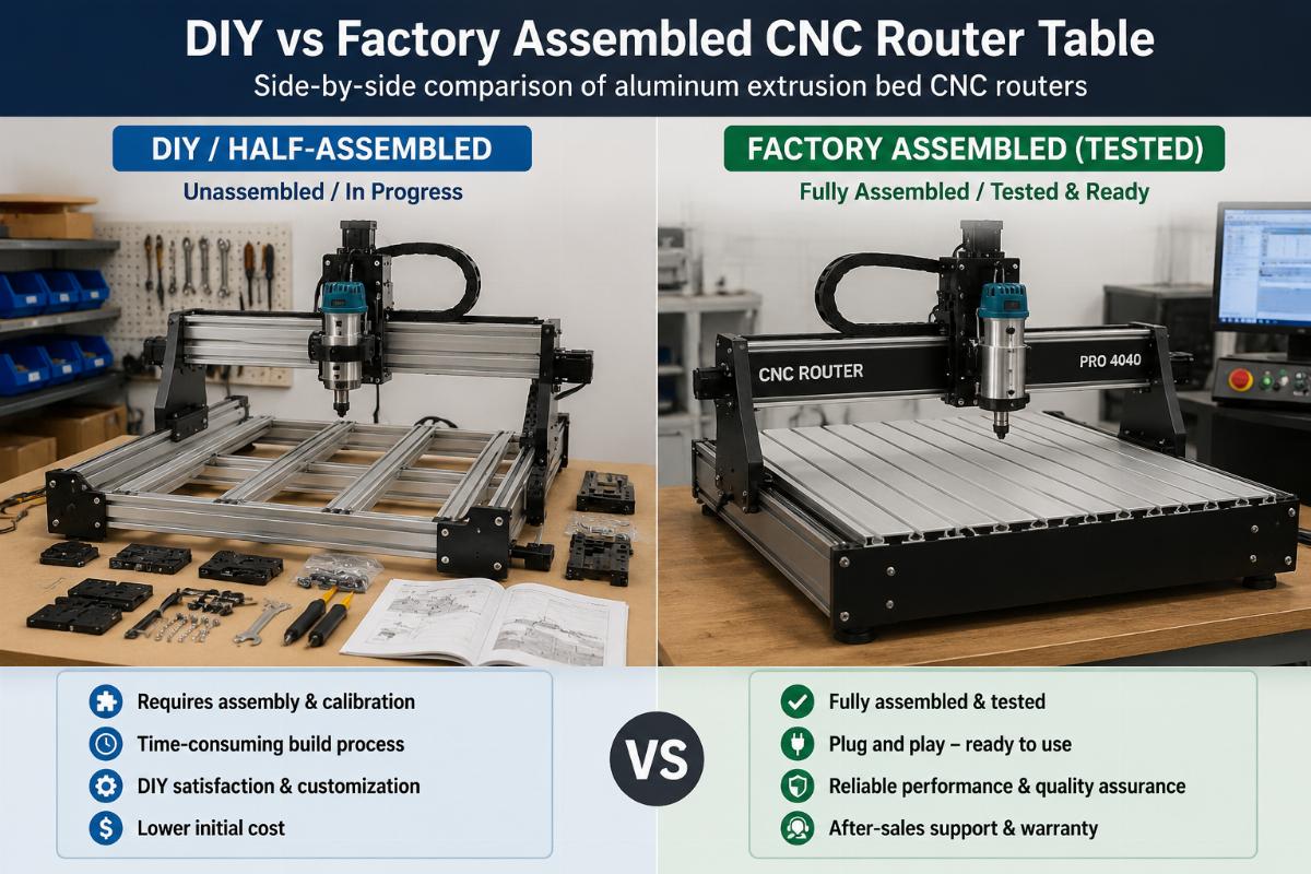Is a DIY Aluminum Bed CNC Router Worth It For Small Wood Shops?